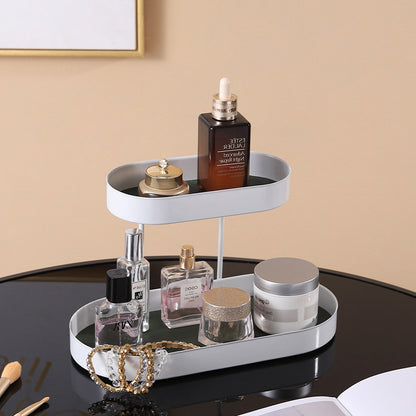 Modern Luxury Double-Layer Key Storage Tray for Bedroom