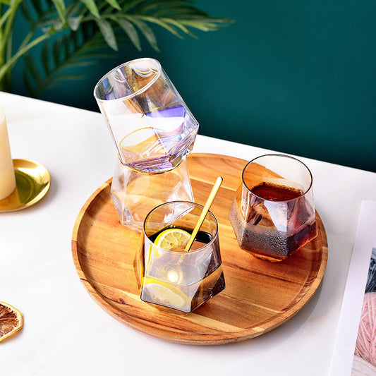 Diamond Shape Multi-Purpose Stemless Drinking Glass