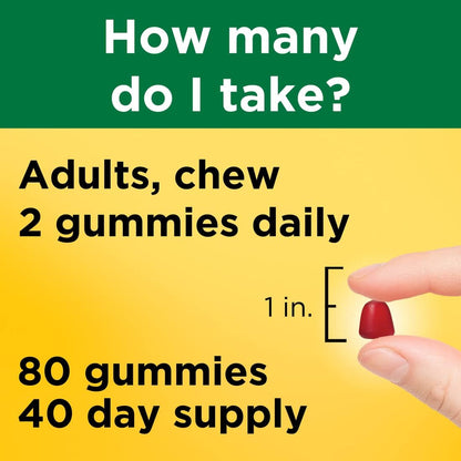 B12 Energy Gummies 80 Count, (Pack of 2), Flavor May Vary.