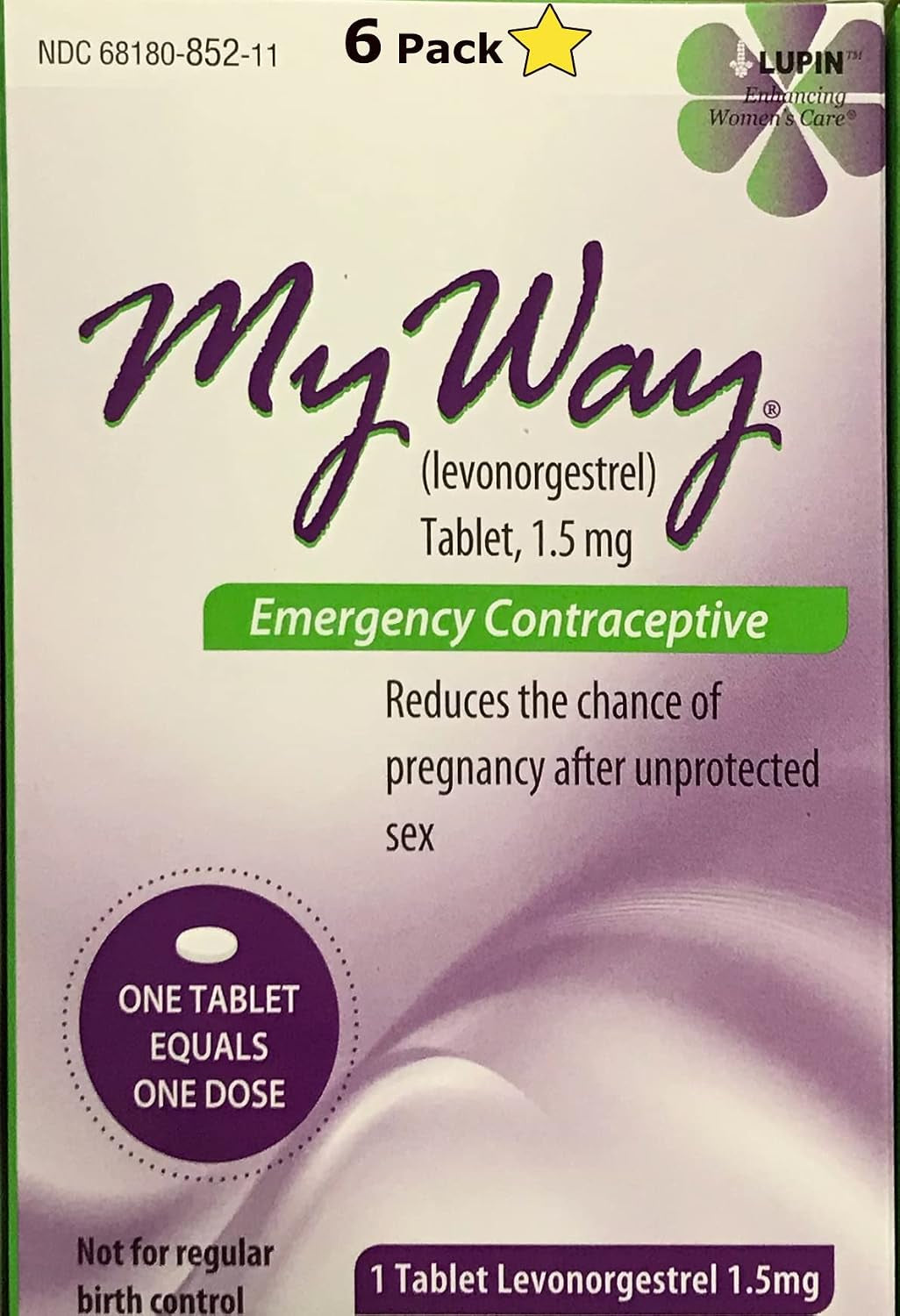My Way Emergency Contraceptive 1 Tablet Each (6)