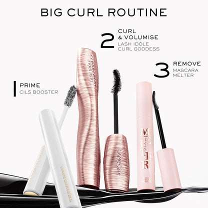 Lancôme Curl Goddess Mascara – Volumizing & Curling Mascara - 01 Black | Volume Mascara for Dramatic Lashes - 1.5X Curl Boost, +800% Volume, 30H Hold - Clump-Free, Weightless & Fanned-Out Lashes