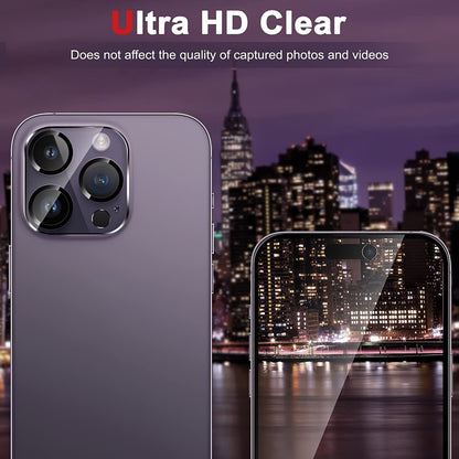 4X for Iphone 17 16 15 14 13 12 11 Pro Max Tempered Glass Camera Lens Protectors