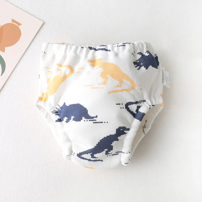 New Baby Waterproof Washable Training Pants Cartoon Cotton Baby Diaper Infant Shorts Nappies Panties Nappy Changing Underwear