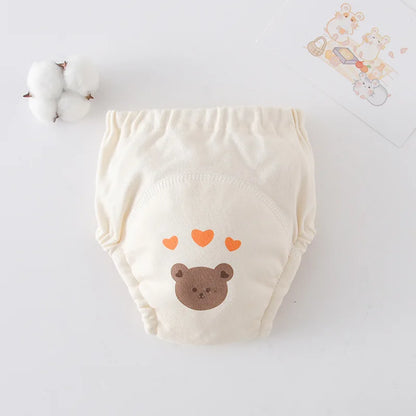 Cute Baby Waterproof Reusable Training Pants Cotton Baby Diaper Infant Shorts Nappies Panties Nappy Changing Underwear Cloth New