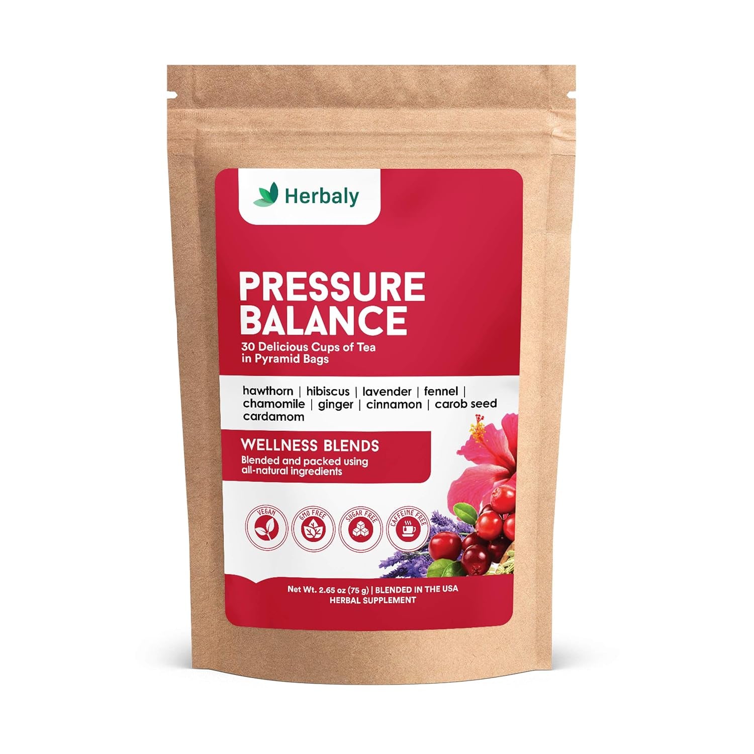 Herbaly Heart Organic Herbal Tea - Heart Health & Circulation, 28 Ct