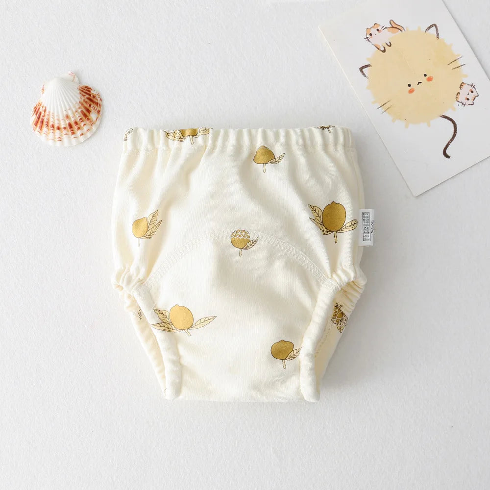 Cute Baby Waterproof Reusable Training Pants Cotton Baby Diaper Infant Shorts Nappies Panties Nappy Changing Underwear Cloth New