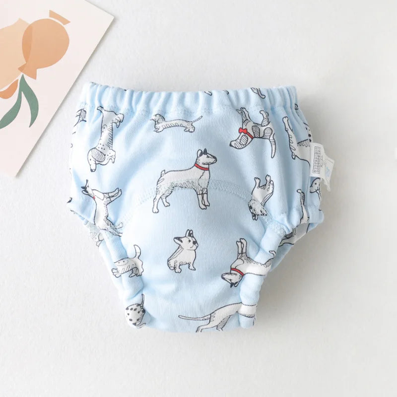 New Baby Waterproof Washable Training Pants Cartoon Cotton Baby Diaper Infant Shorts Nappies Panties Nappy Changing Underwear