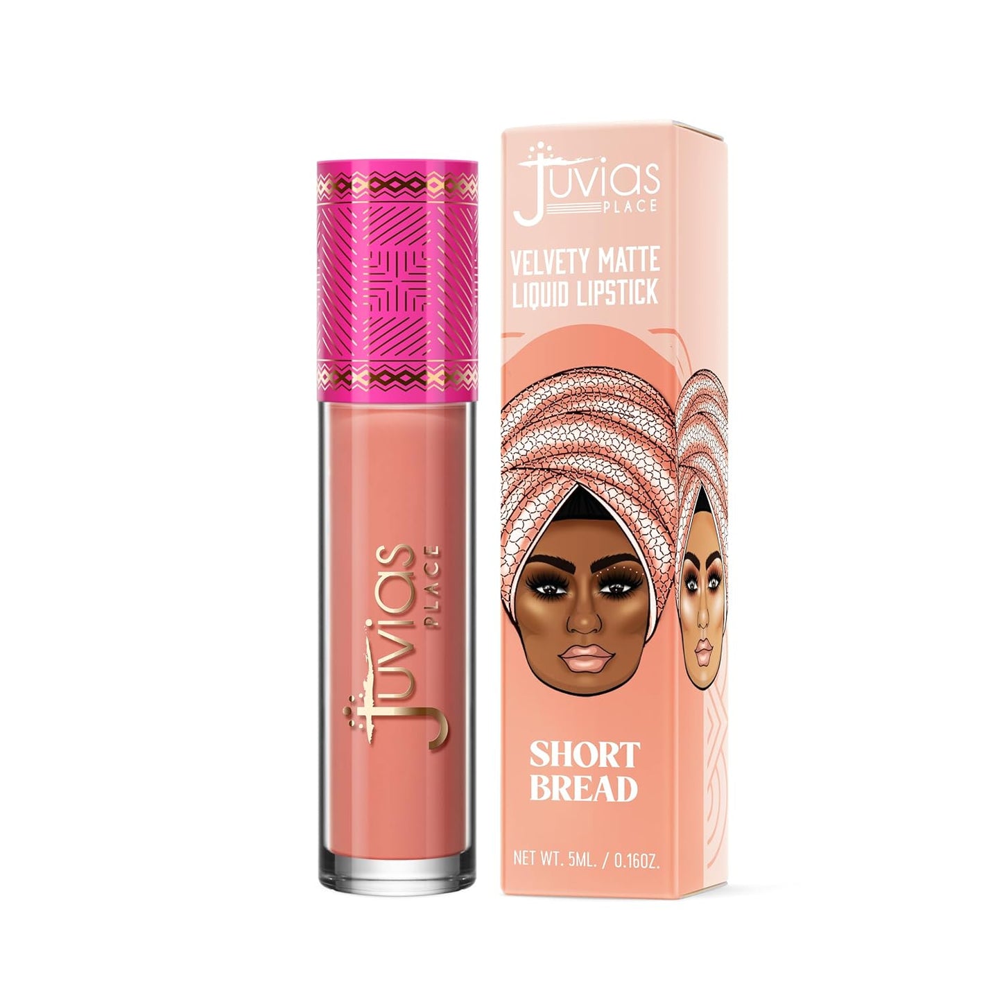 Velvety Matte Liquid Lipstick Short Bread - Hydrating, Long-Wearing, Velvety Soft & Feather Light - Hyperpigmented Creamy Matte Lipstick for Women