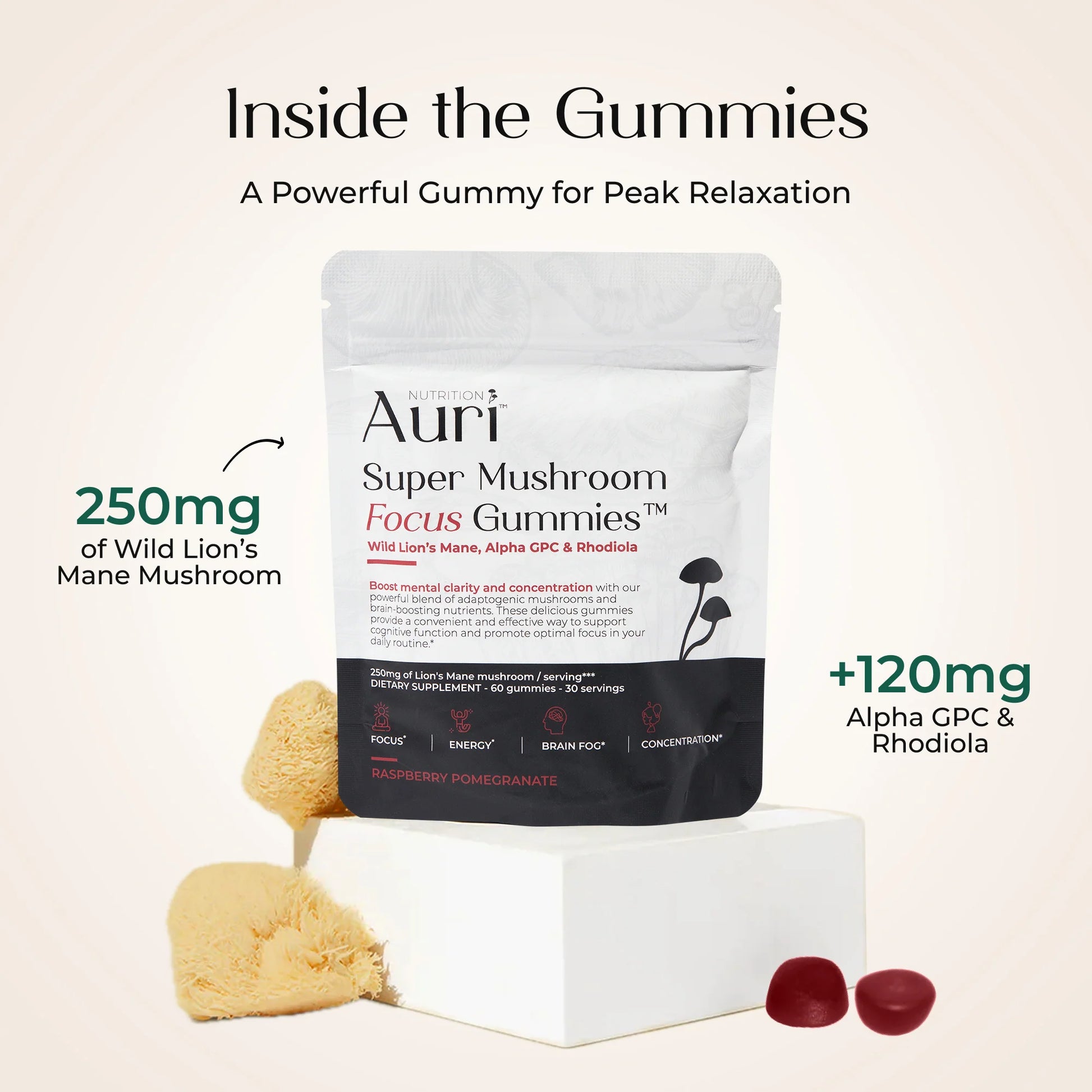Super Mushroom Focus Gummies®