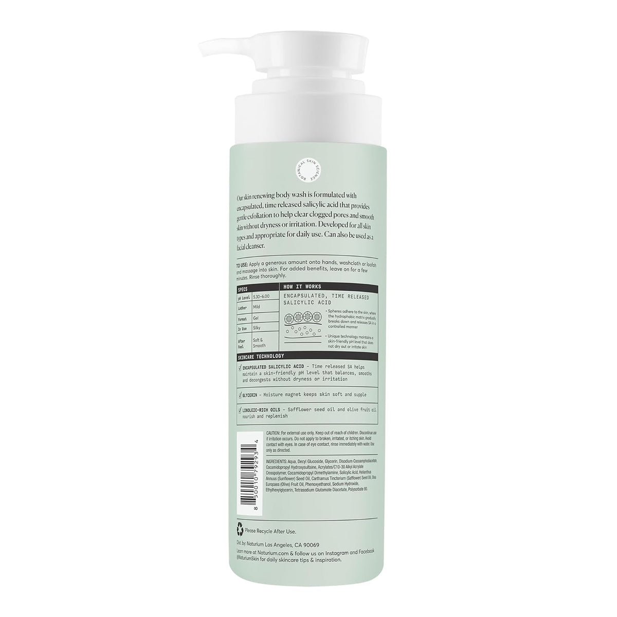 the Perfector Salicylic Acid Body Wash, 16.9 Fl Oz