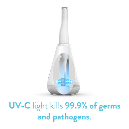 UV Sanitizing Sonic Toothbrush and Cleaning Station, Electric Toothbrush, Dual Speed Setting, White