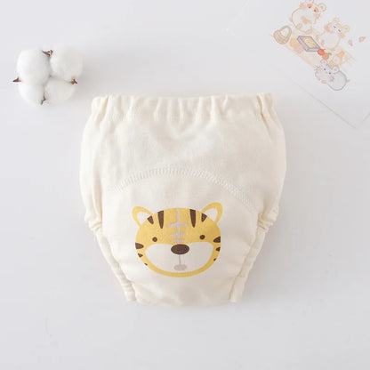 Cute Baby Waterproof Reusable Training Pants Cotton Baby Diaper Infant Shorts Nappies Panties Nappy Changing Underwear Cloth New