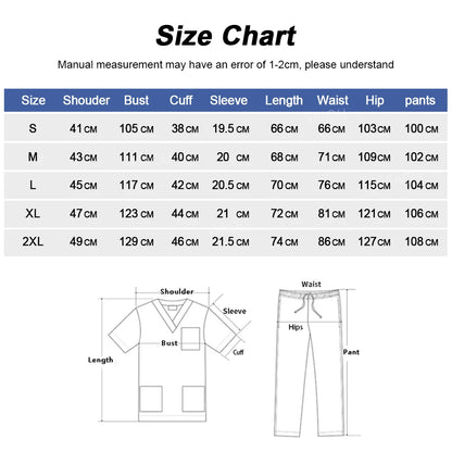 Medical Uniform Scrub Hospital Working Scrubs Set Wholesale Nursing Scrub Uniforms Women Healthcare Pharmacy Clinic Work Clothes