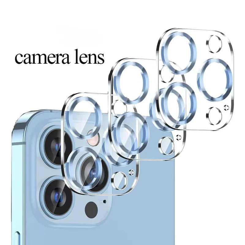 Camera Protector for Iphone 17 16 15 Pro Max Iphone 15 12 13 14 Pro Lentes Iphone 15 Pro Cristal Camara Iphone 16 Lens Cover for Iphone 14 Pro Max Camera Film Iphone15 Pro Lens Protection for Iphone 15 Accessories