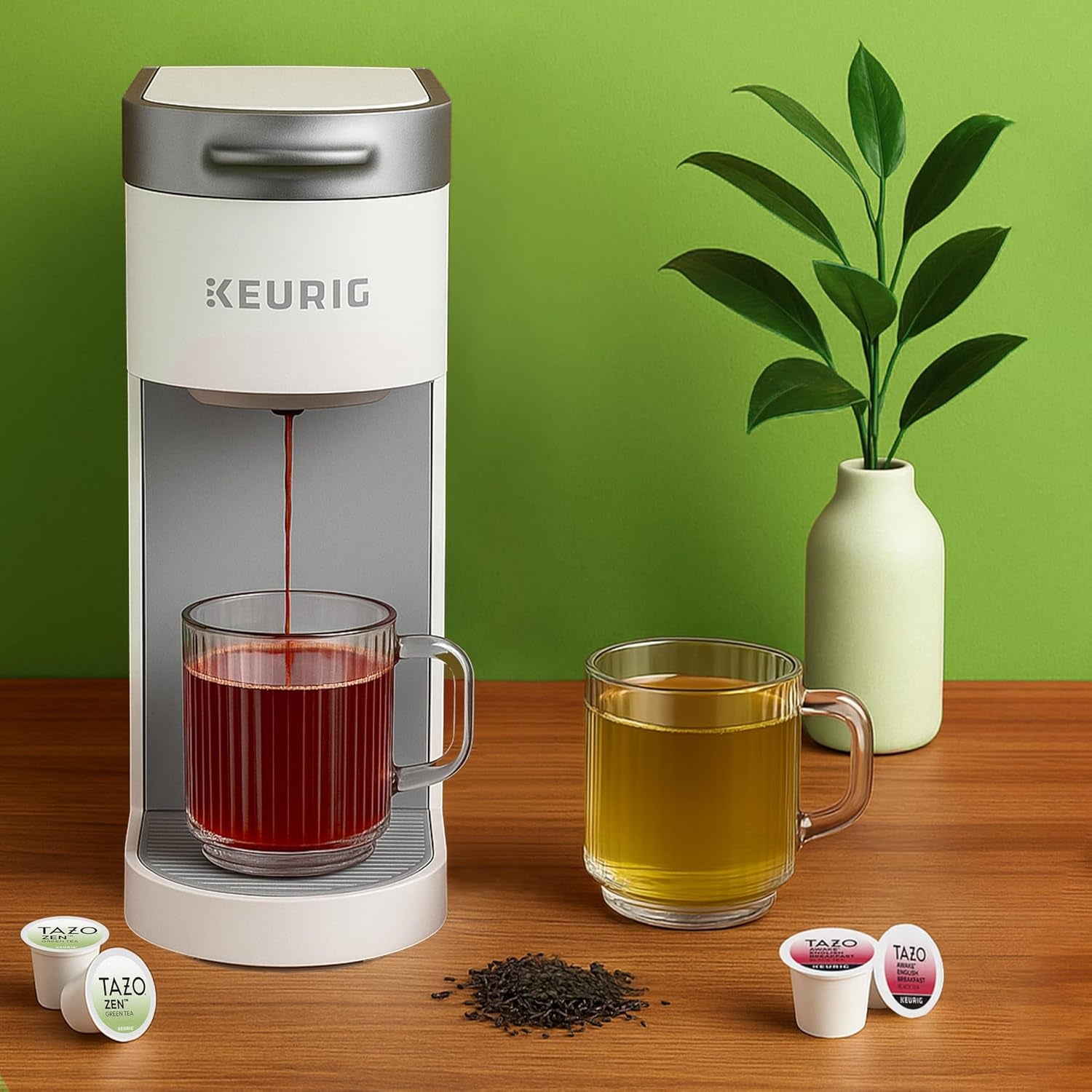 TAZO Zen Green Tea K-Cups, Green Tea Zen for Health and Wellness, 22 Pods | Zen Green Tea K-Cups for Quick Keurig Brewing Offer a Blend of Organic Green Tea, Lemon Verbena, Lemongrass and Spearmint