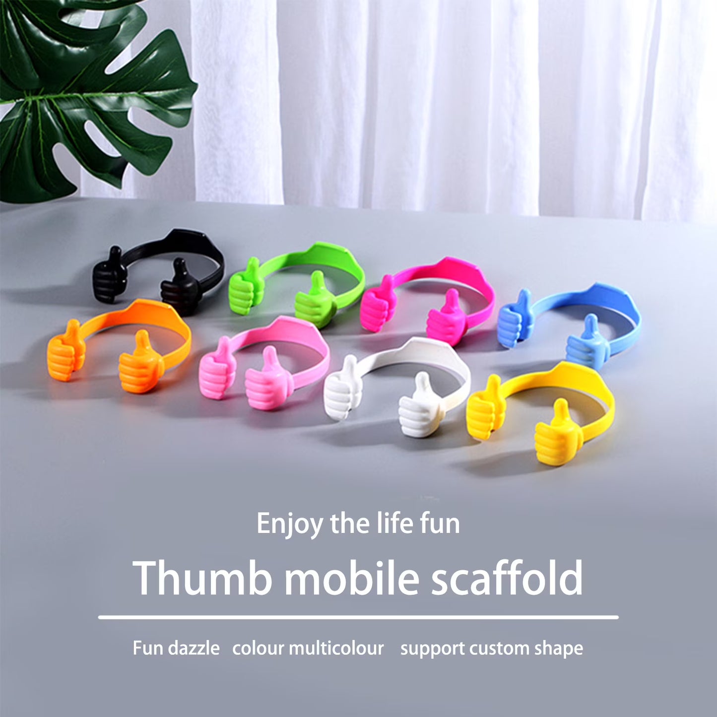 Thumb up Phone Holder Adjustable Tablet Stand Portable Desktop Lazy Phone Stand Fun Gifts for Kids Men Women