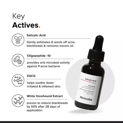Minimalist Salicylic Acid 2% Face Serum - 1 Fl Oz