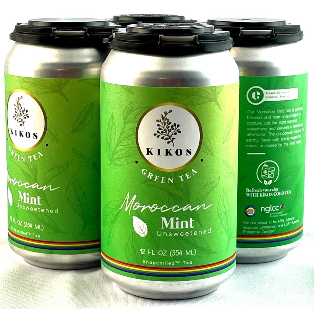Nitro Cold Tea - Moroccan Mint Tea - Unsweetened 12 Oz Can - Zayd’s Department Store