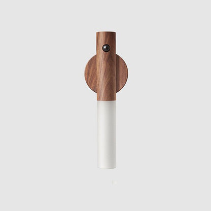 Auto LED USB Magnetic Wood Wireless Night Light Corridors Porch Lights PIR Motion Sensor Wall Light Cabinet Lamp - Zayd’s Department Store