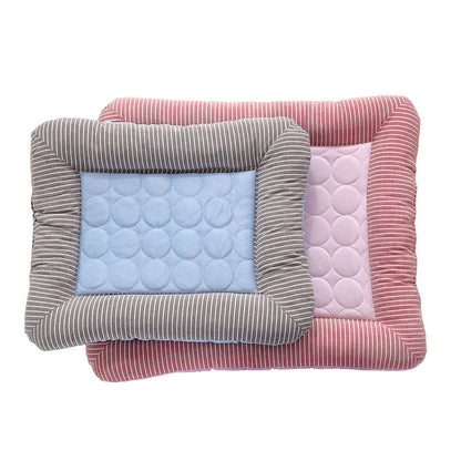 Pet Cooling Pad Bed For Dogs Cats Puppy Kitten Cool Mat Pet Blanket Ice Silk Material Soft For Summer Sleeping Blue Breathable - Zayd’s Department Store