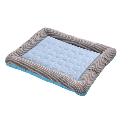 Pet Cooling Pad Bed For Dogs Cats Puppy Kitten Cool Mat Pet Blanket Ice Silk Material Soft For Summer Sleeping Blue Breathable - Zayd’s Department Store