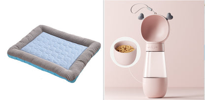 Pet Cooling Pad Bed For Dogs Cats Puppy Kitten Cool Mat Pet Blanket Ice Silk Material Soft For Summer Sleeping Blue Breathable - Zayd’s Department Store