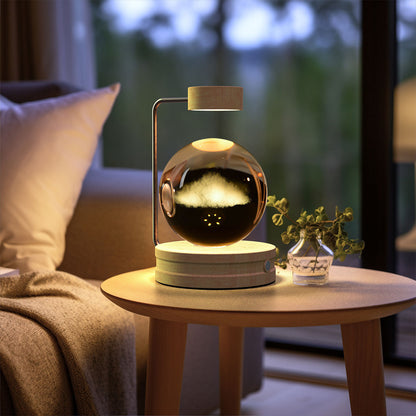 Crystal Ball Cosmic Dinosaur Indoor Night Light USB Power Warm Bedside Light Birthday Gift Night Lamp - Zayd’s Department Store