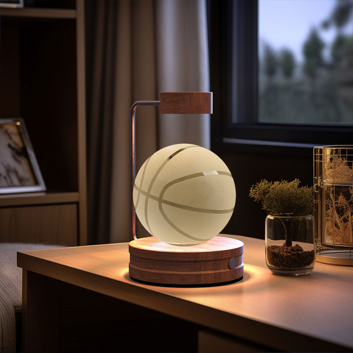Crystal Ball Cosmic Dinosaur Indoor Night Light USB Power Warm Bedside Light Birthday Gift Night Lamp - Zayd’s Department Store