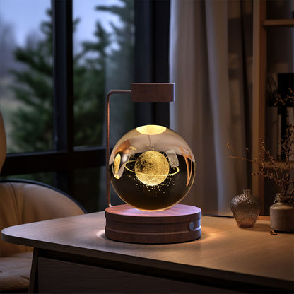 Crystal Ball Cosmic Dinosaur Indoor Night Light USB Power Warm Bedside Light Birthday Gift Night Lamp - Zayd’s Department Store