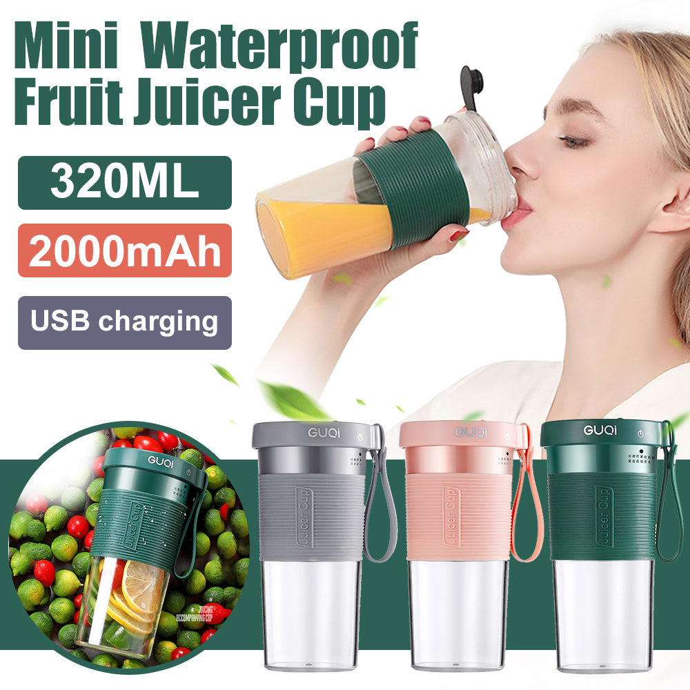 Mini USB Rechargeable Portable Blender Electric Fruit Juicer Kitchen Smoothie Maker Lightweight Sports Bottle Multifunction Blender - Zayd’s Department Store