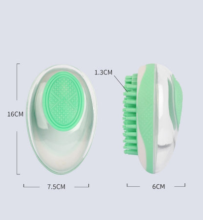 Dog Cat Bath Brush 2-in-1 Pet SPA Massage Comb Soft Silicone Pets Shower Hair Grooming Cmob Dog Cleaning Tool Pet Products - Zayd’s Department Store