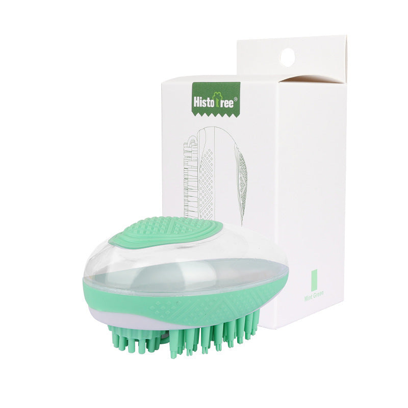 Dog Cat Bath Brush 2-in-1 Pet SPA Massage Comb Soft Silicone Pets Shower Hair Grooming Cmob Dog Cleaning Tool Pet Products - Zayd’s Department Store
