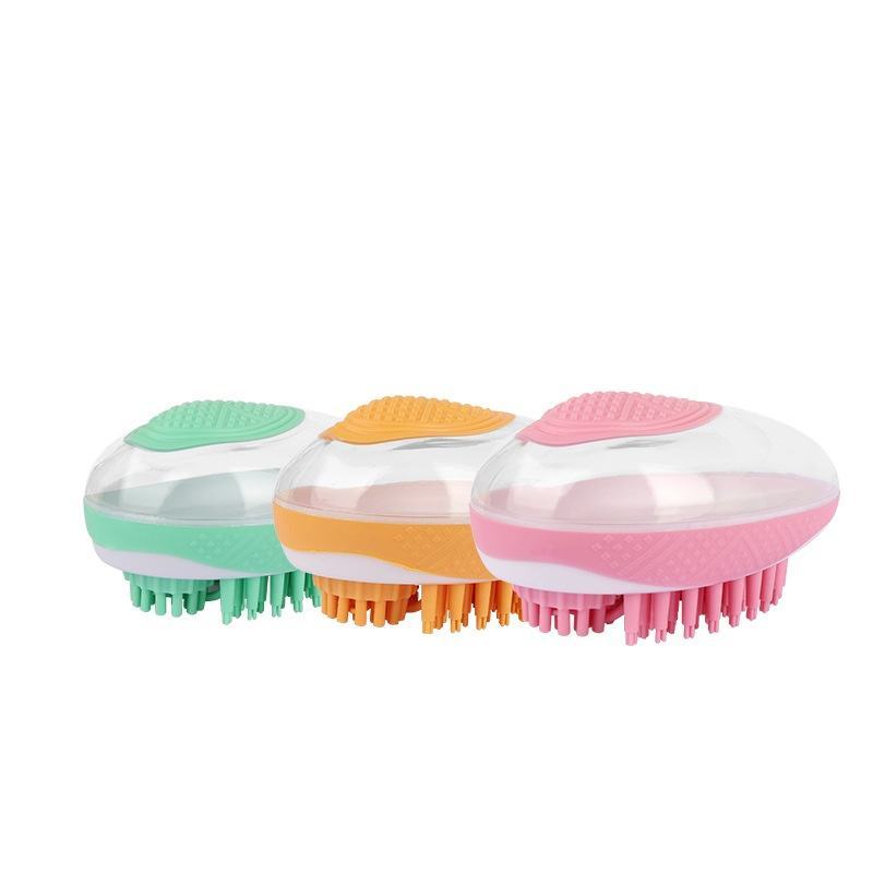 Dog Cat Bath Brush 2-in-1 Pet SPA Massage Comb Soft Silicone Pets Shower Hair Grooming Cmob Dog Cleaning Tool Pet Products - Zayd’s Department Store