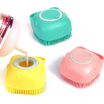 Silicone Dog Bath Massage Gloves Brush Pet Cat Bathroom Cleaning Tool Comb Brush For Dog Can Pour Shampoo Dog Grooming Supplies - Zayd’s Department Store