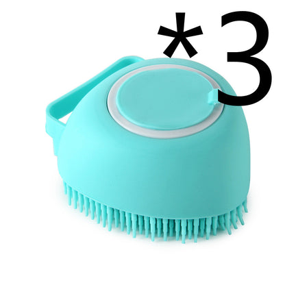 Silicone Dog Bath Massage Gloves Brush Pet Cat Bathroom Cleaning Tool Comb Brush For Dog Can Pour Shampoo Dog Grooming Supplies - Zayd’s Department Store
