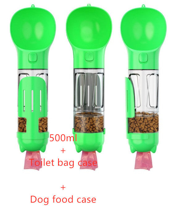 Pet Water Bottle Feeder Bowl Garbage Bag Storage Portable Pet Outdoor Travel 3 In 1 Dog Water Bottle - Zayd’s Department Store