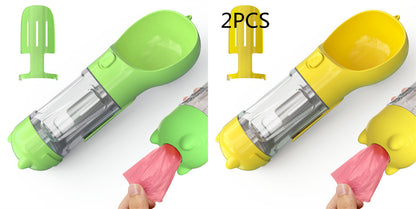 Pet Water Bottle Feeder Bowl Garbage Bag Storage Portable Pet Outdoor Travel 3 In 1 Dog Water Bottle - Zayd’s Department Store