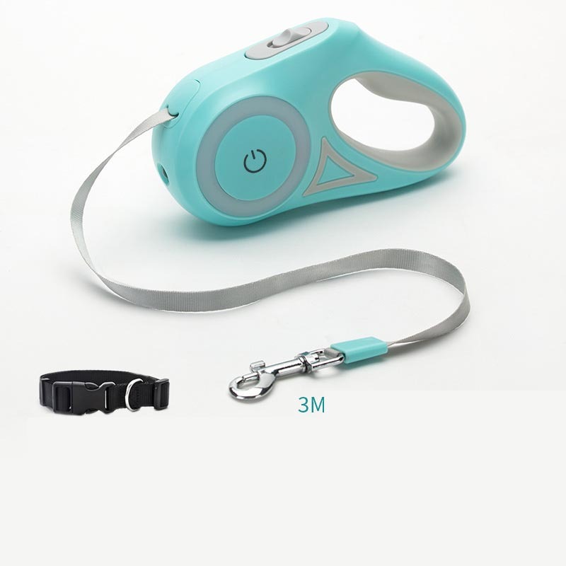 Dog Leash Retractable Leash And Dog Collar Spotlight Automatic Pet Dog Cat Traction Rope For Small Medium Dogs Pet Product - Zayd’s Department Store