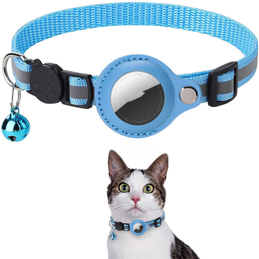 Reflective Collar Waterproof Holder Case For Airtag Air Tag Airtags Protective Cover Cat Dog Kitten Puppy Nylon Collar - Zayd’s Department Store