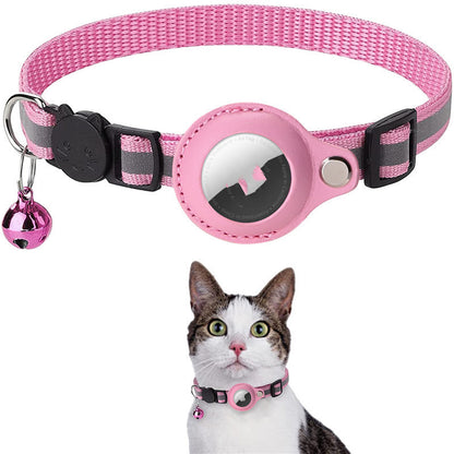 Reflective Collar Waterproof Holder Case For Airtag Air Tag Airtags Protective Cover Cat Dog Kitten Puppy Nylon Collar - Zayd’s Department Store