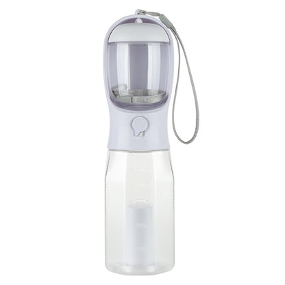 Portable Cat Dog Water Bottle Food Feeder Drinker Poop Dispenser 3 In 1 Leak-proof Multifunctional Dog Water Bottle Pet Products - Zayd’s Department Store