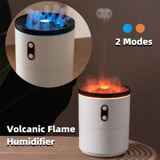 Volcanic Flame Aroma Essential Oil Diffuser USB Portable Jellyfish Air Humidifier Night Light Lamp Fragrance Humidifier - Zayd’s Department Store