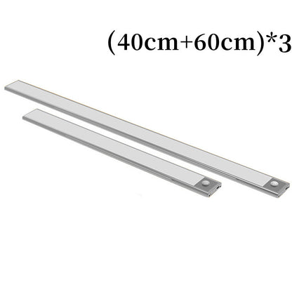 Motion Sensor LED Under Cabinet Light USB Rechargeable Wardrobe Closet Night Light For Kitchen Indoor Wall Lamps - Zayd’s Department Store
