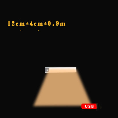 Motion Sensor LED Under Cabinet Light USB Rechargeable Wardrobe Closet Night Light For Kitchen Indoor Wall Lamps - Zayd’s Department Store