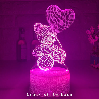 3D Lamp Acrylic USB LED Night Lights Neon Sign Lamp Xmas Christmas Decorations For Home Bedroom Birthday Decor Valentines Day Gifts - Zayd’s Department Store
