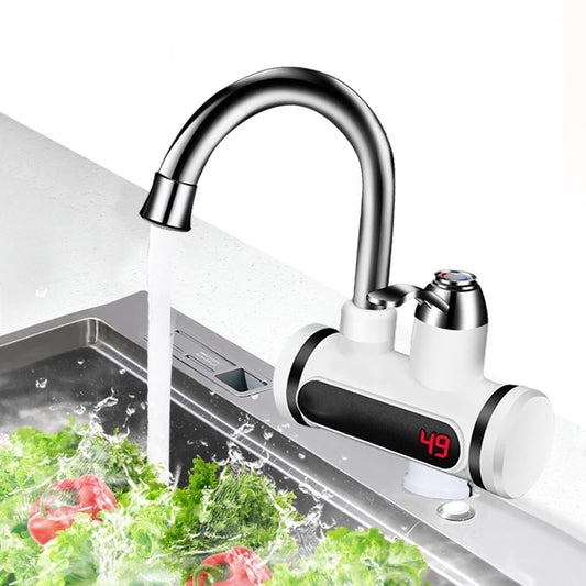 Kitchen Electric Water Tap Water Heater Temperature Display Cold Heating Faucet Hot Water Faucet Heater - Zayd’s Department Store