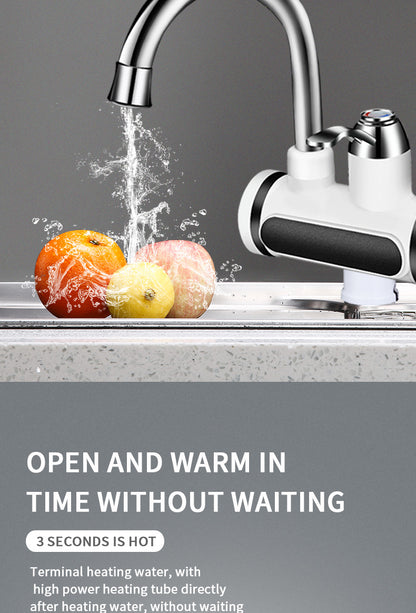 Kitchen Electric Water Tap Water Heater Temperature Display Cold Heating Faucet Hot Water Faucet Heater - Zayd’s Department Store