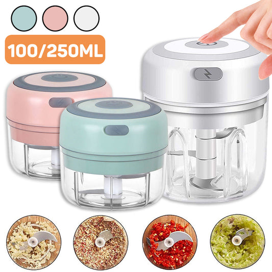 Mini Electric Garlic Chopper USB Charging Ginger Masher Machine Sturdy Durable Chili Vegetable Crusher Kitchen Tool - Zayd’s Department Store