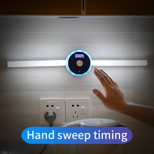 Smart Cabinet Light Clock Timing Sensor Light Removable LED Wardrobe Light Manual Sweep Switch Light - Zayd’s Department Store