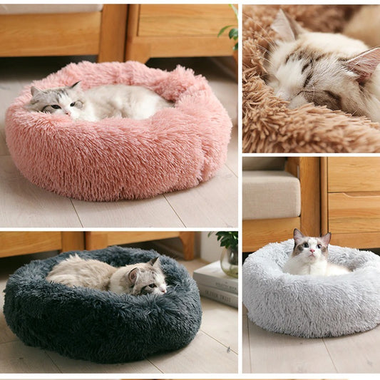 Dog Bed Super Soft Washable Long Plush Pet Kennel Deep Sleep Dog House Velvet Mats Sofa For Dog Basket Pet Cat Bed - Zayd’s Department Store